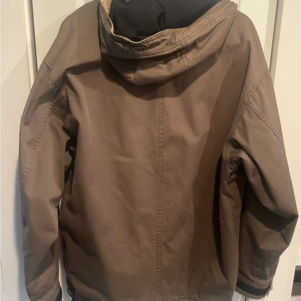 Eddie Bauer vintage olive  Military Field Anorak Jacket Mt Adams Sz M - Picture 6 of 7